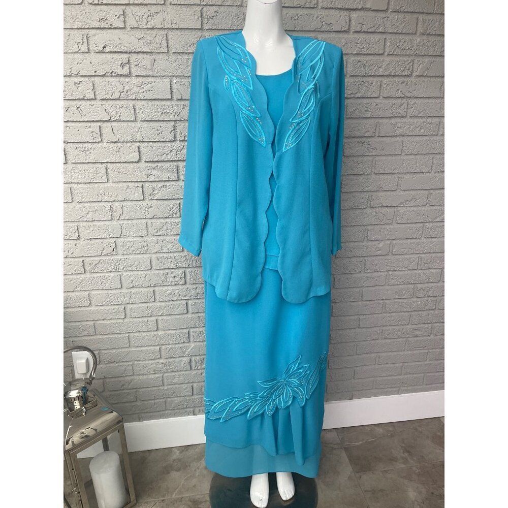 FAD Fashion Women Jacket Tank & Skirt 3 Pcs Suit Set Size S